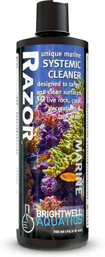 Brightwell Razor Marine System Cleaner, Coral Safe 500mL - Aquarium Supplies