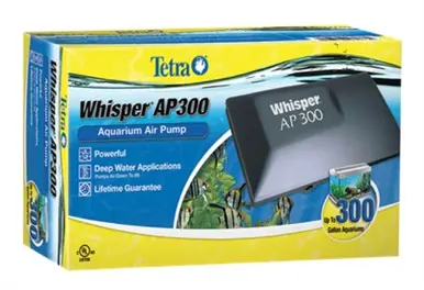 Tetra Whisper Deep Water Air Pump 300 - Aquarium Equipment