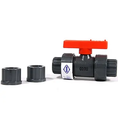 True Union Ball Valve 1/2 Inch + inserts for slip + thread - Aquarium Supplies
