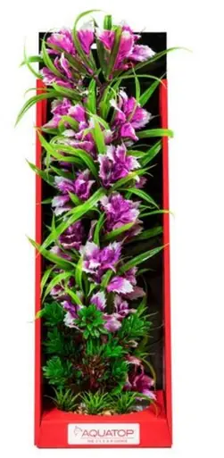 Aquatop Vibrant Garden Violet Plant 16" - Aquarium Supplies