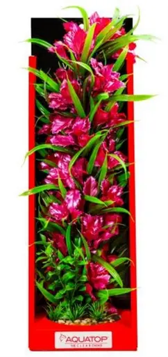 Aquatop Vibrant Passion Rose Plant 16" - Aquarium Supplies