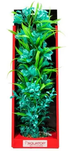 Aquatop Vibrant Passion Turquoise Plant 16" - Aquarium Supplies