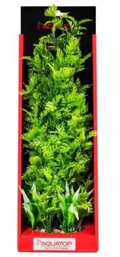 Aquatop Vibrant Wild Green Plant 16" - Aquarium Supplies