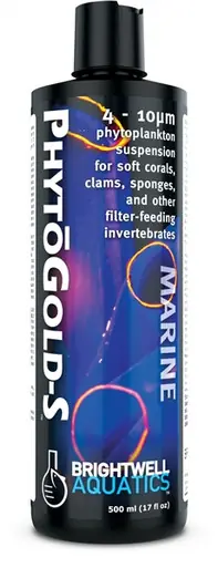 Brightwell PhytoGold-S Golden Phytoplankton 4-10 Micron 500mL
