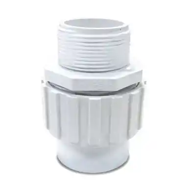 AquaUltraviolet PART Union, 1.5" White for Filters Threaded by Slip - Aquarium Supplies