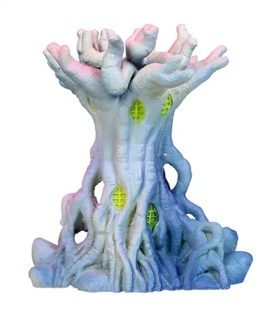 Hikari Resin Ornament Weird Waters Mellos Castle Blue - Aquarium Supplies