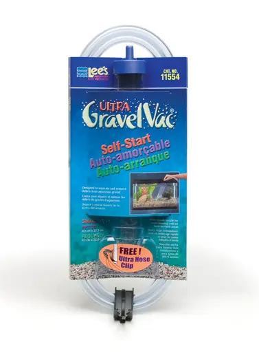 Lee's Ultra Gravel Vacuum 9" With Self Start, Nozzle, & Bucket Clip - Aquarium Supplies