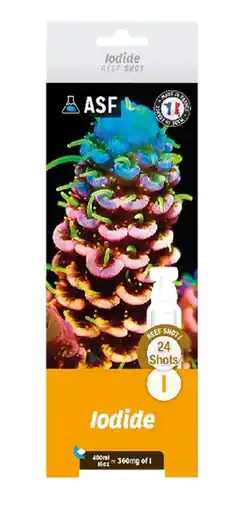 ASF Reef Shots Iodide 24 Shots - Aquarium Supplies