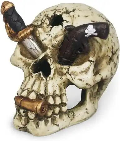 Weco Ornament Pirate Skull - Aquarium Supplies