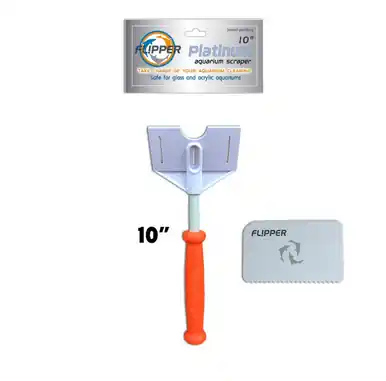 Flipper Platinum Aquarium Scraper 10" - Aquarium Supplies