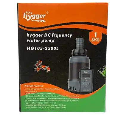 Hygger DC Frquency Water Pump 660gph HG105-2500L