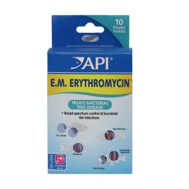 API Erythromycin Powder Packets - Aquarium Supplies