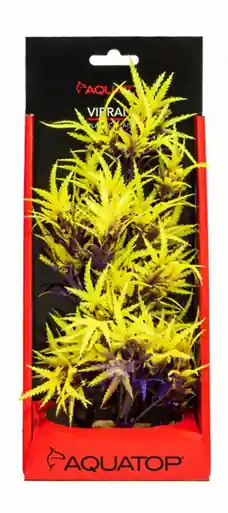 Aquatop Fluorescent Cannabis Plant Olive 10" - Aquarium Supplies