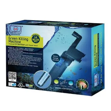 Green Killing Machine 9W Internal UV Sterilizer with Power Head - Aquarium Equipment