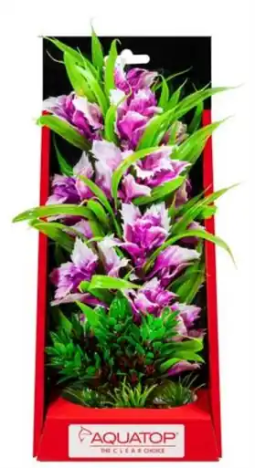 Aquatop Vibrant Garden Violet Plant 10" - Aquarium Supplies