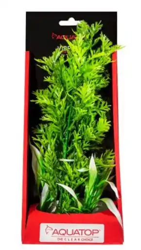 Aquatop Vibrant Wild Green Plant 10" - Aquarium Supplies