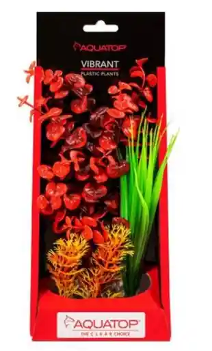 Aquatop Vibrant Wild Red Plant 10" - Aquarium Supplies