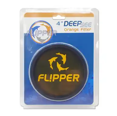 Flipper DeepSee Orange Lens Filter 4" - Aquarium Supplies