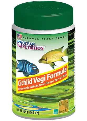 Ocean Nutrition Cichlid Vegi Flake 5.5oz - Aquarium Supplies