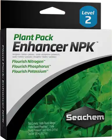Seachem Plant Pack: Enhancer (NPK) 3 x 100 mL (Flourish Nitrogen, Flourish Phosphorus, Flourish Potassium) - Aquarium Supplies