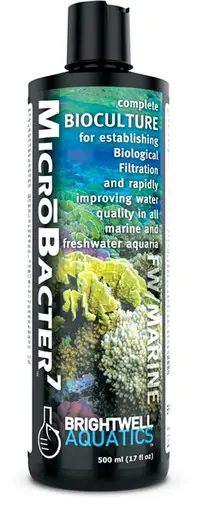 Brightwell MicroBacter 7 Complete Bioculture for Marine & Freshwater Aquaria 250mL - Aquarium Supplies