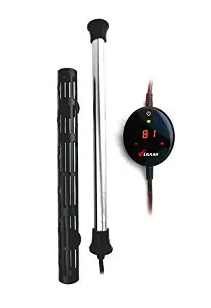 FINNEX HMX 300w Titanium Heater w/Guard & Touch Digital Temp Contr. - Aquarium Equipment