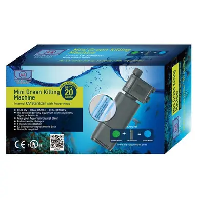 Green Killing Machine 3W Internal UV Sterilizer with Power Head - Aquarium Equipment