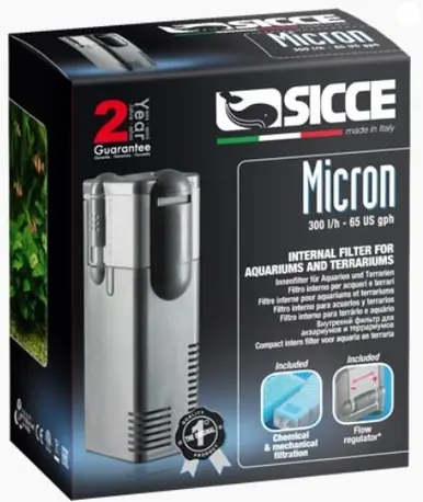 Sicce Micron Internal Filter 65 GPH - Aquarium Equipment