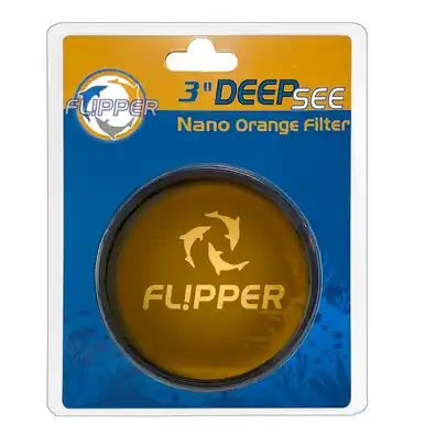 Flipper DeepSee Orange Lens Filter for Nano 3" - Aquarium Supplies