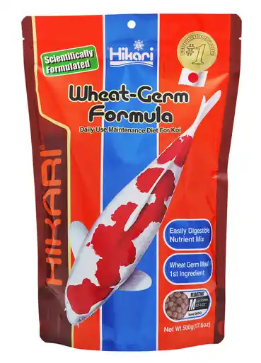 Hikari Wheat-Germ Formula Koi Floating Pellet Medium 17.6oz