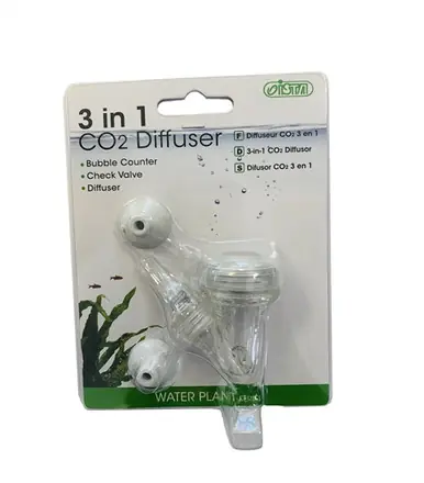 Ista 3 in 1 Compact V CO2 Diffuser Small - Aquarium Supplies