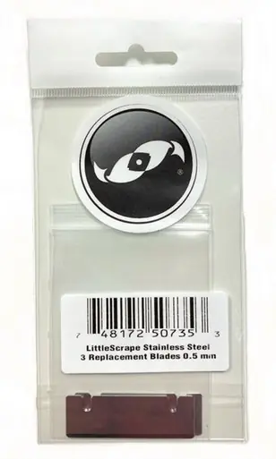 Two Little Fishies LittleScrape Replacement Stainless Steel Blades set of 3 (0.5mm thick) - Aquarium Supplies