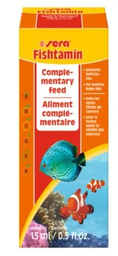 Sera Fishtamin Complementary Feed 15mL - Aquarium Supplies