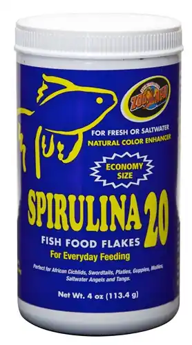 ZooMed Spirulina 20 Flakes 4 oz - Aquarium Supplies