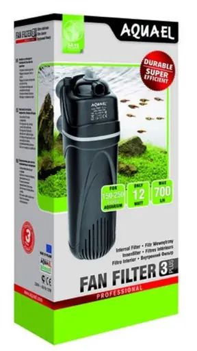 AquaEl Fan Filter 3 (Internal Filter) 185gph - Aquarium Equipment