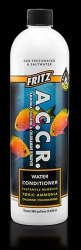 Fritz A.C.C.R. Amm., Chlor. & Chlrmn Remover 16 oz - Aquarium Supplies