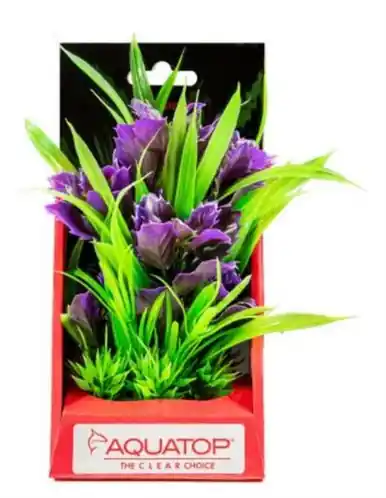Aquatop Vibrant Garden Purple Plant 6" - Aquarium Supplies