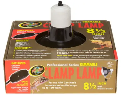 Zoomed Professional Dimmable Clamp Lamp 8.5" - Aquarium Equipment