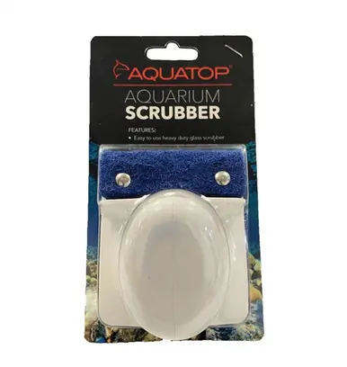 Aquatop Glass Aquarium Scrubber Padded - Aquarium Supplies