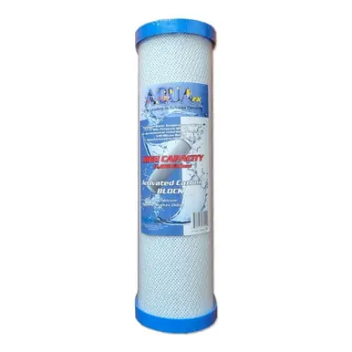AquaFX High Capacity Carbon Block Filter 10" x 2" - Aquarium Equipment