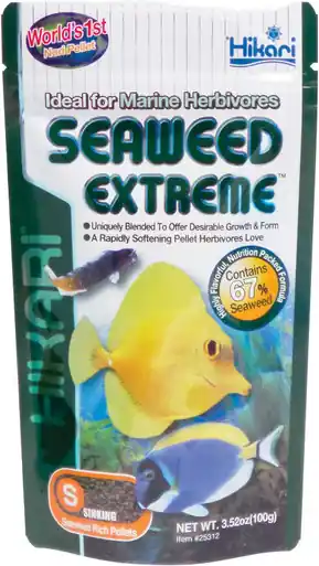 Hikari Seaweed Extreme Small Pellet 3.52oz - Aquarium Supplies
