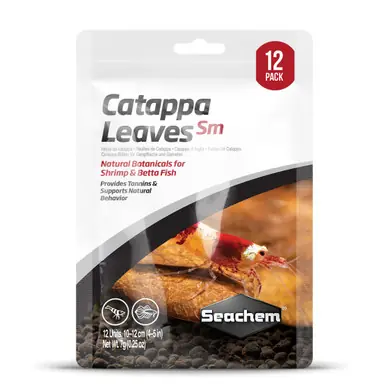 Seachem Catappa Leaves Small 12 Pack - Aquarium Supplies