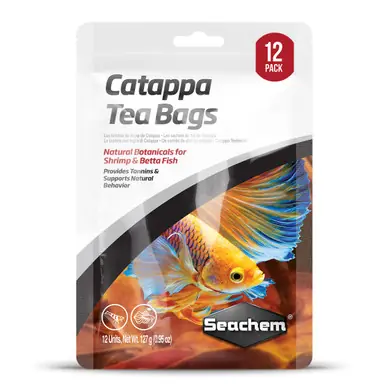 Seachem Catappa Tea Bags 12 Pack - Aquarium Supplies
