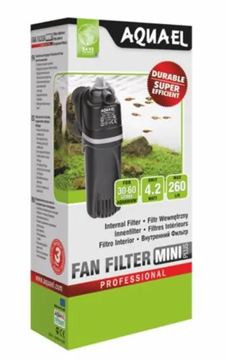 AquaEl Fan Filter Mini (internal Filter) 68gph - Aquarium Equipment