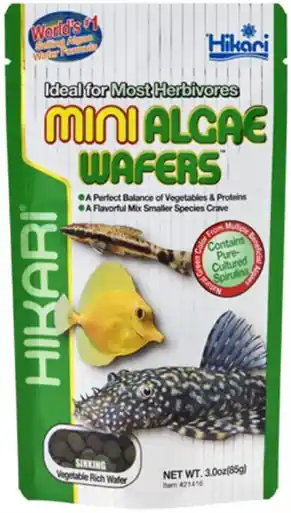 Hikari Mini Algae Wafers 3 oz - Aquarium Supplies