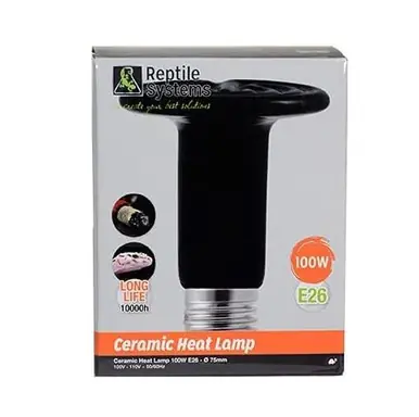 Reptile Systems Ceramic Heat Lamp 100 Watt - Aquarium Equipment
