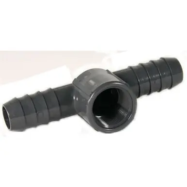 Tee Insert Adapters 1/2" FPT x 3/4" Hose Barb x 3/4" Hose Barb - Aquarium Supplies