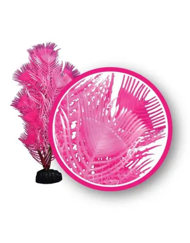 Weco Pink Princess Feather 12" Dream Series Wonder Plants - Aquarium Supplies