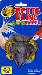 ZooMed Betta Bling Dolphin Vase - Aquarium Supplies
