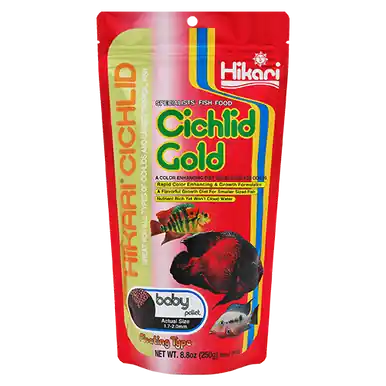 Hikari Cichlid Gold Baby Pellet 8.8oz - Aquarium Supplies